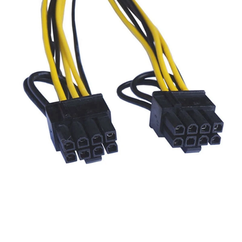 5 Pack CPU 8Pin To 2X 8 Pin (6+2) Power Data Cable For Miner Double PCI-E PCIE 8Pin Power Supply Splitter Cable Cord