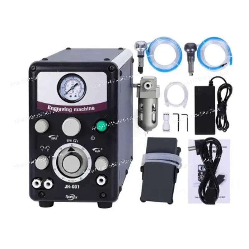 

110 В/220 В пневматический гравер с двойной головкой, высококачественная машина для резьбы по камню ювелирных изделий для браслетов, колец