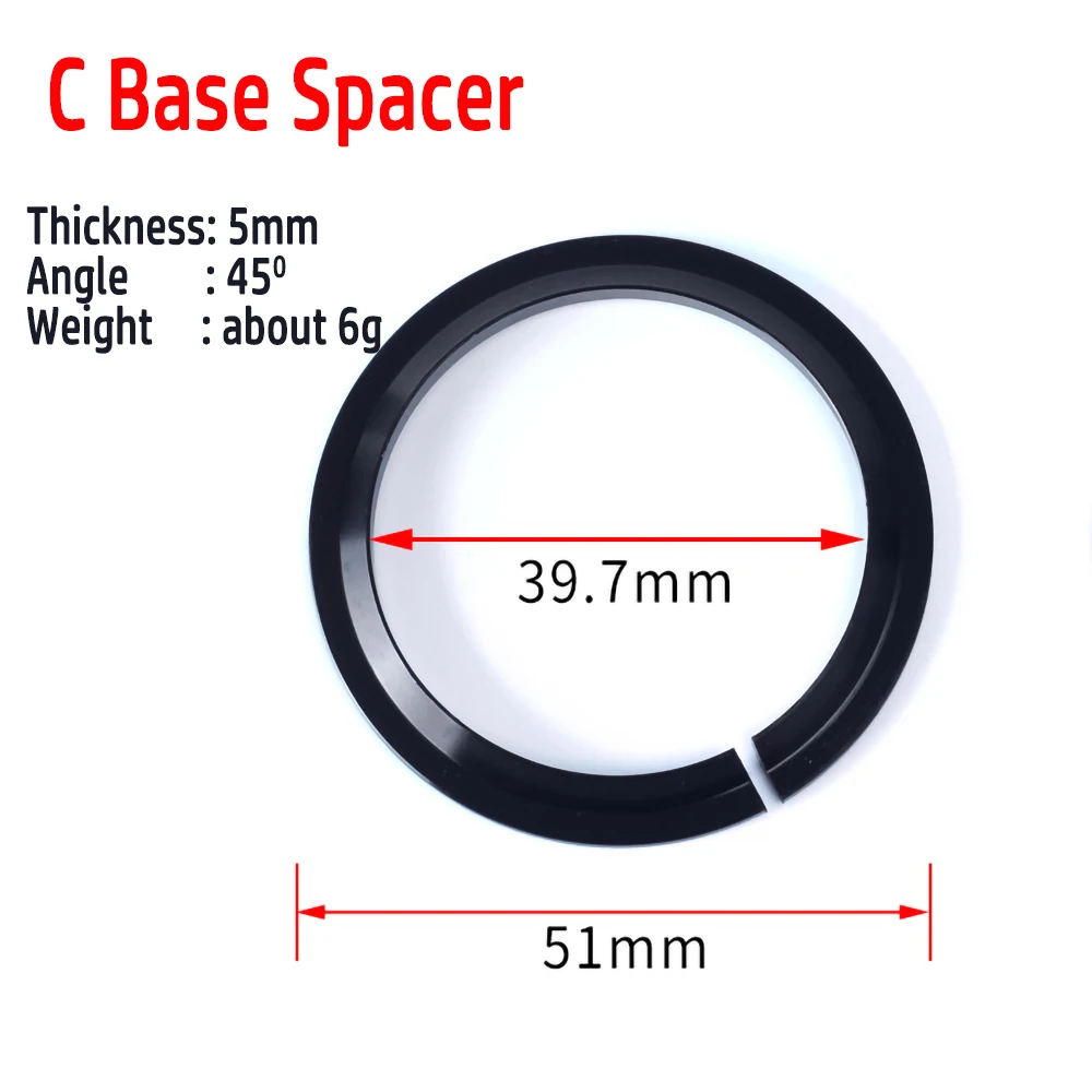 Risk Straight/Taper Headset Base Spacer Mountai Road Bike 1.5inch/ 28.6mm Fork Bicycle Parts