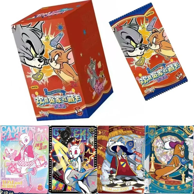 

Коллекционные карты KAYOU Tom and Jerry для влюбленных в четвергах, сто изменений посылка, второе издание, периферийные устройства в стиле аниме, подарки, игрушки