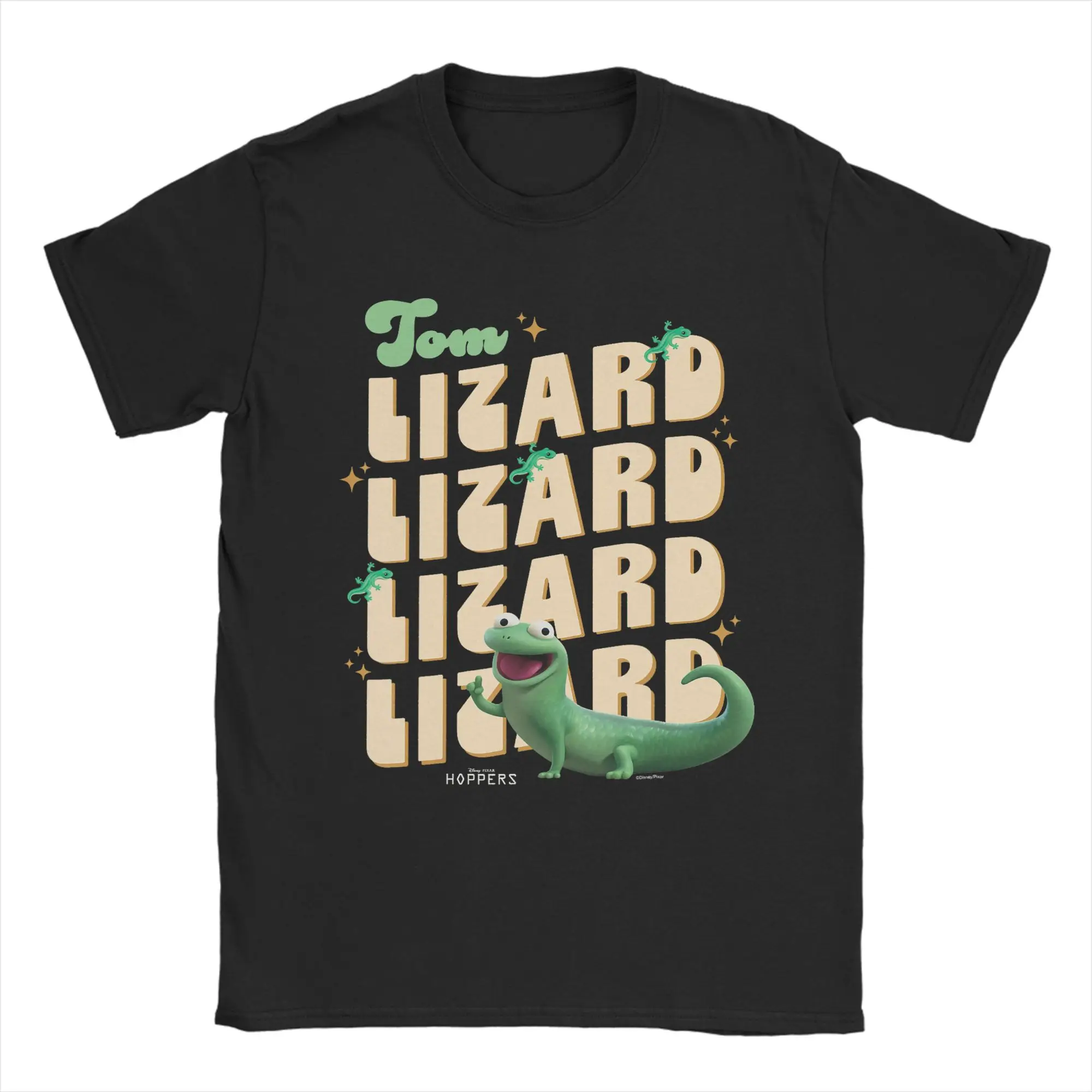 Men Hoppers Tom Lizard Retro Text T Shirts  Cotton Clothing Funny Short Sleeve Round Neck Tees Birthday Present T-Shirts