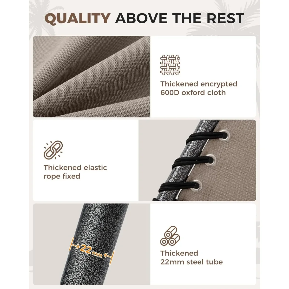 صالة تشيس Ultimate 5-Pos قابلة للطي: محمولة ومريحة للفناء وحمام السباحة وحمامات الشمس على الشاطئ.