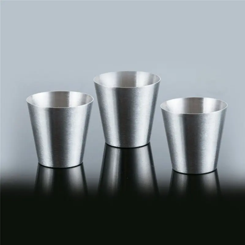 6Pcs 70/30ml Outdoor Practical Travel Stainless Steel Cups Mini Set Glasses For Whisky Wine With Case Portable Drinkware