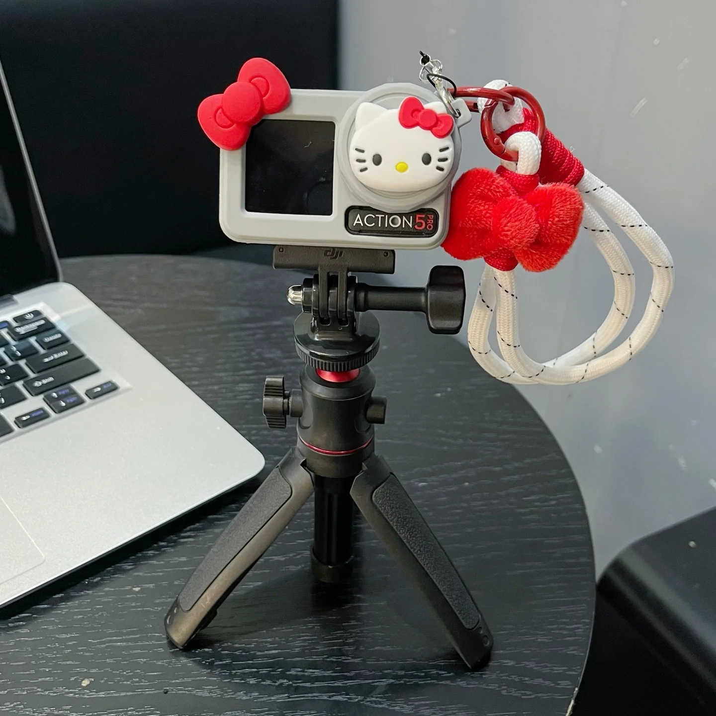DJI 오즈모 액션 6 5 프로 4 3 케이스 귀여운 산리오 시나모롤 헬로키티 분실방지 스트랩 스포츠 카메라 보호 실리콘 커버 썸네일 5