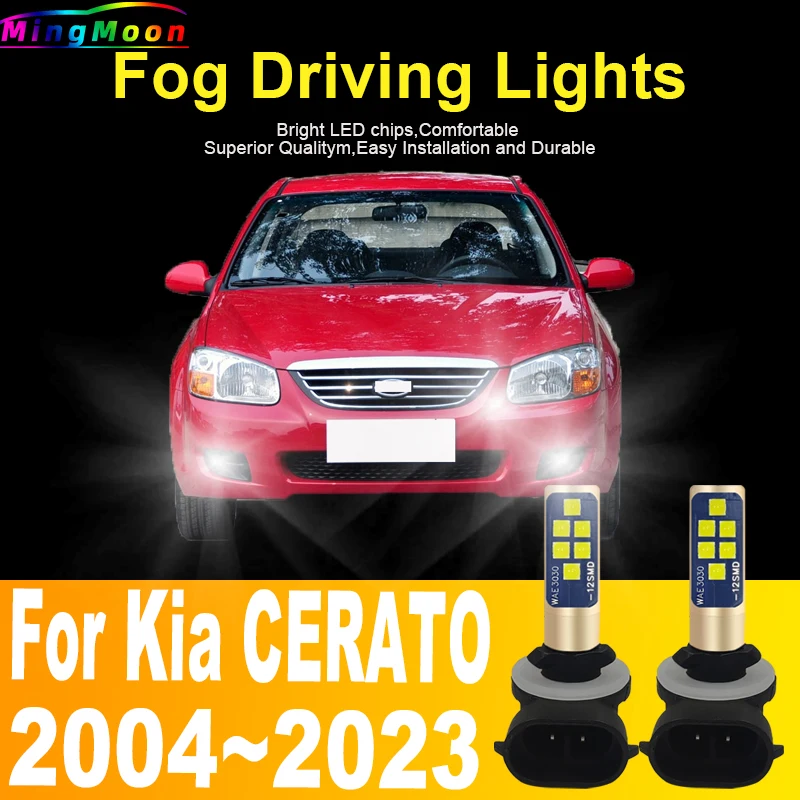 2pcs H27W2 881 Led Headlight Canbus No Error Car Bulb High Power H27 White Fog Light Diode Lamp 12v 55w For Kia CERATO 2004~2023