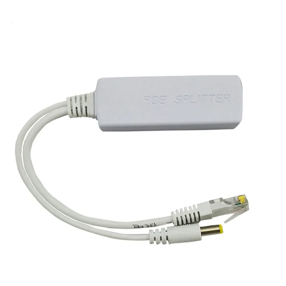 ESCAM 48V ila 12V PoE Ayırıcı Anti-parazit 15W POE Adaptör kablosu Güç kaynağı modülü DC5.5*2.1mm IP Kamera için Konektör