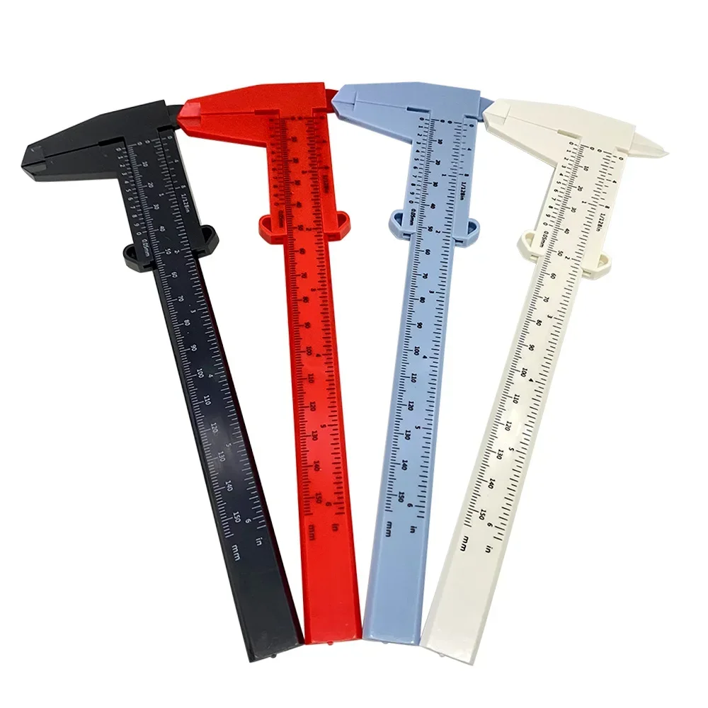 1pc Vernier Caliper 0-150mm Plastic Calipers Gauge Measuring Tools 150mm Vernier Caliper Aperture Depth Diameter Measure Tool