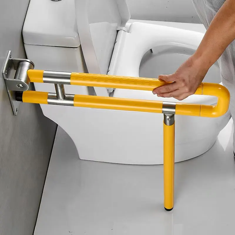 High-End 304 Stainless Steel Bathroom Handrail Nylon Genuine Shower Grab Bar with Brush Finish Safety Accessories