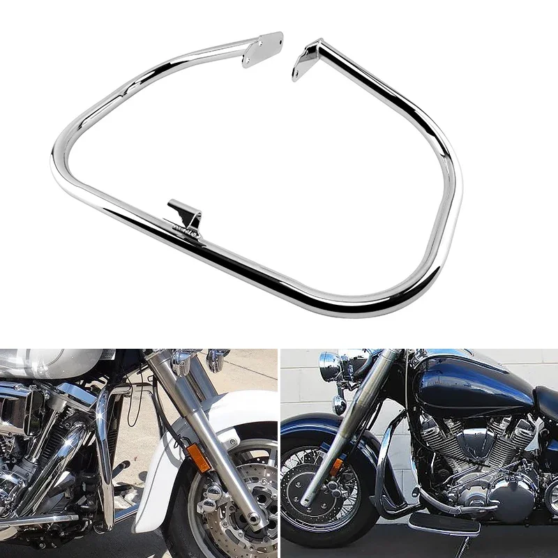 Motorcycle Front Highway Engine Guard Crash Bar Falling Protection For Yamaha Road Star Silverado S XV1600/1700 1999-up