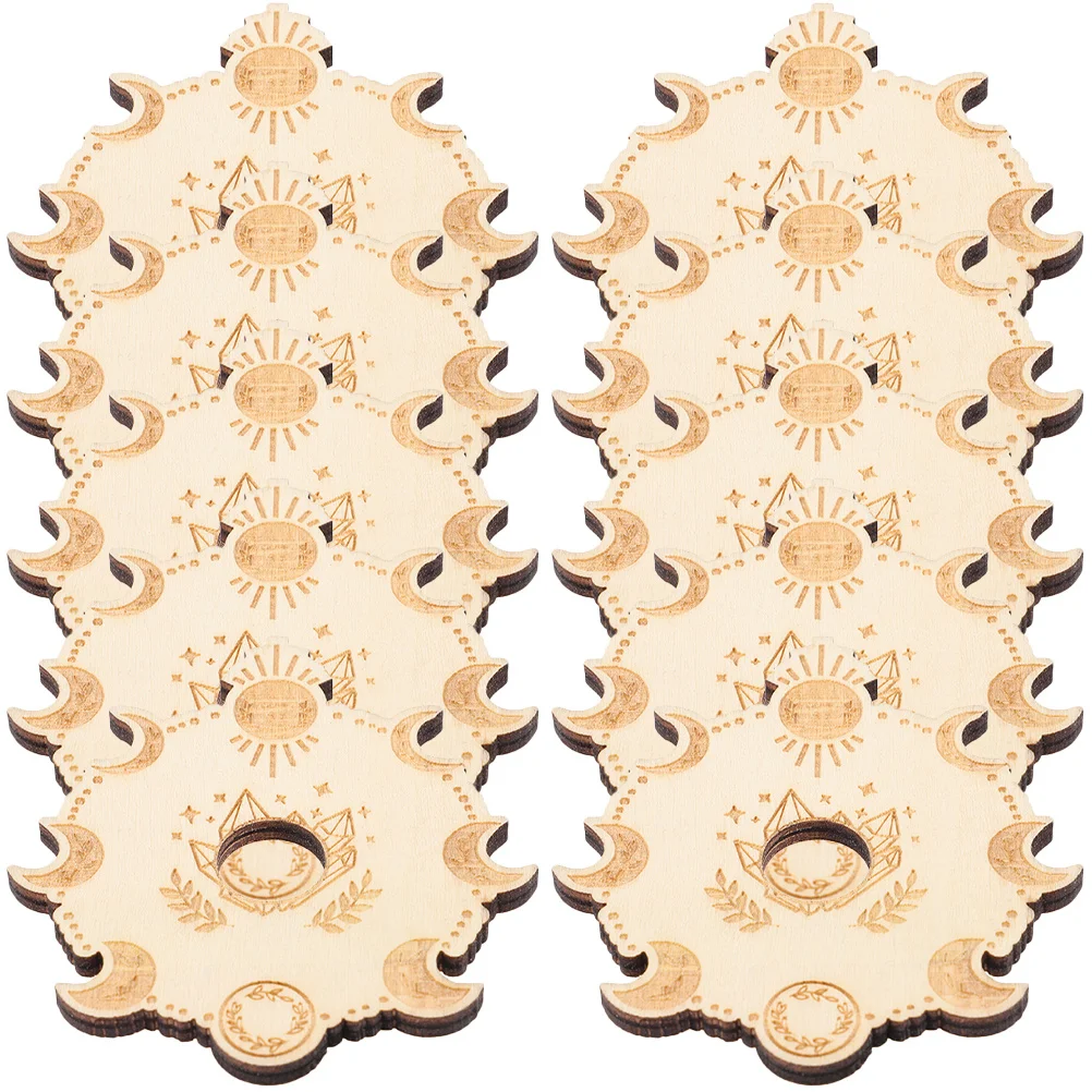 

10Pcs Wooden Crystal Ball Holders Small Display Bases Sphere Stand Desktop Office Decorative Ball Display Crystal Sphere Holder