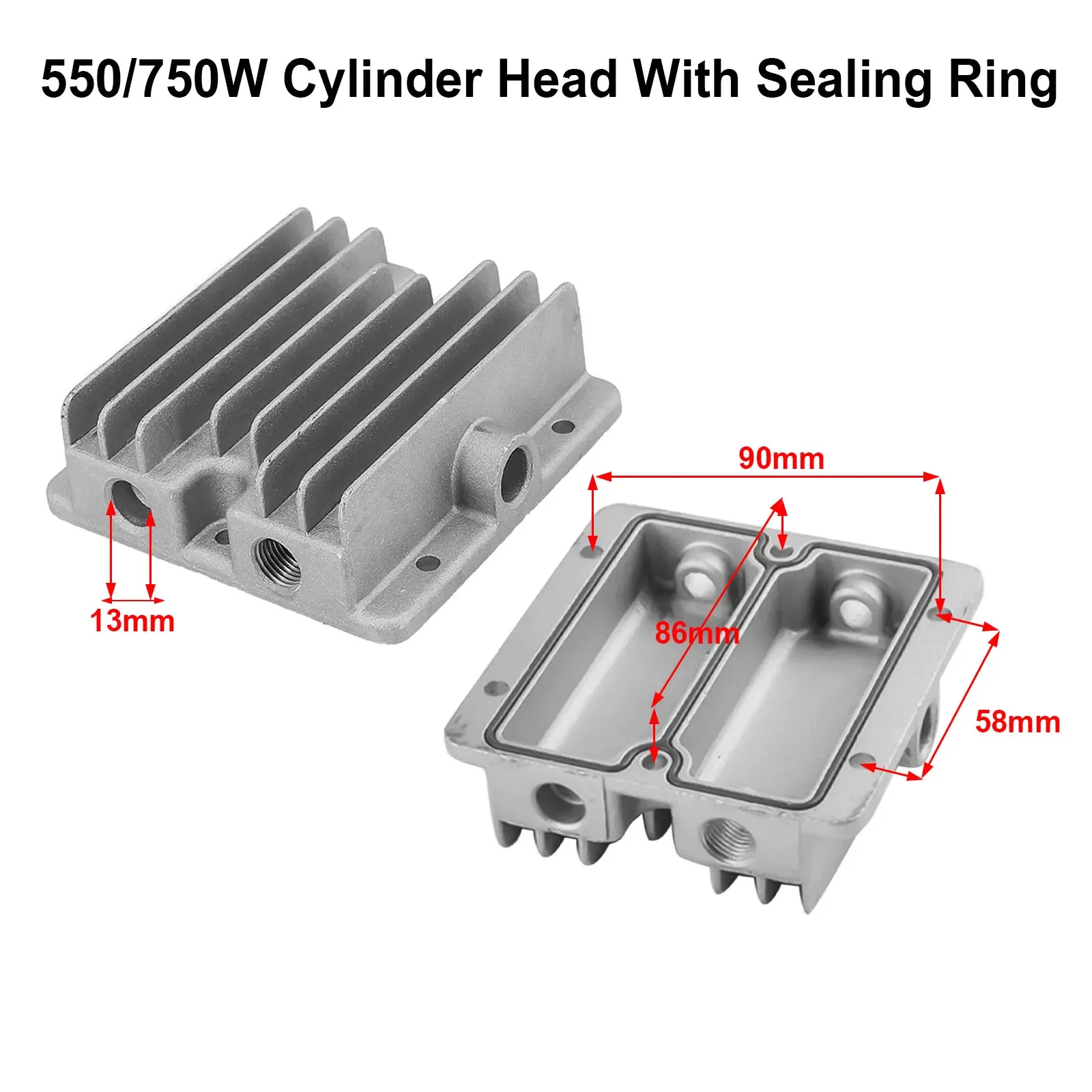 

Cylinder Head Cooling Cover Cooling Cover Cylinder Head G In Thread Pneumatic Sealing Ring Thread Specification