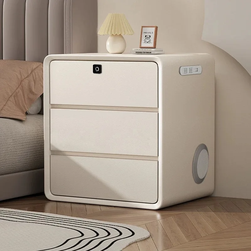 Bedside Table Cream Wind Multi-functional Small Cabinet Simple Storage Bedside Table Light Luxury High Sense