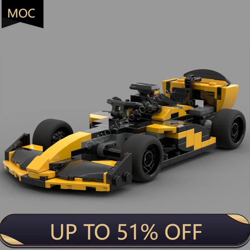 

195PCS MOC Speed Competition Series APXGP F2 Racing Building Blocks Model DIY Creative Technology Bricks Toys Kid Festival Gifts