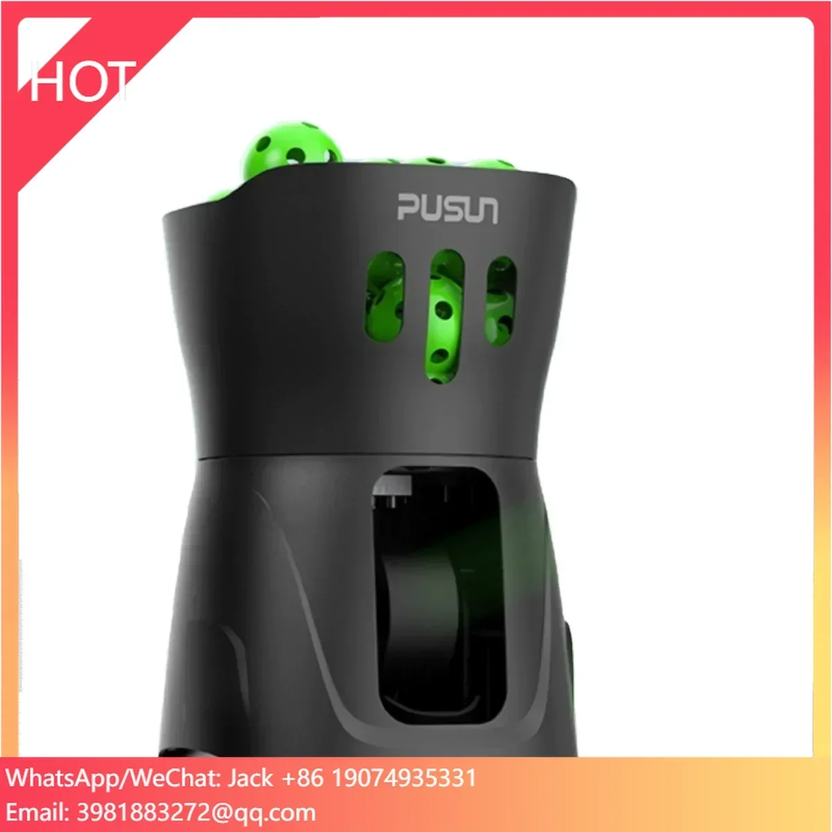 New Pickleball Serving Machine Single Person Practice Ultra-Light Ball Thrower Trainer Training Device with Long Battery Life