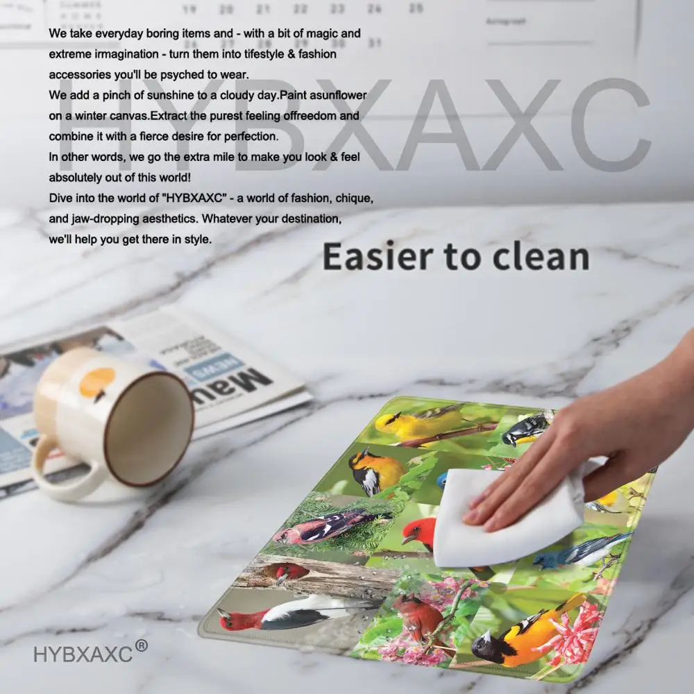 Bird Parrot Game Carpet Animal Small Mouse Pad Rubber Anti-slip Mousepad Gaming Mice Mat for PC Laptop Desktop Computer