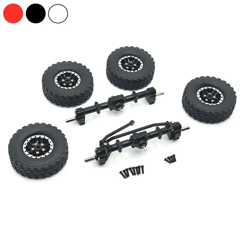 

MN78 MN82 New MN99S MN98 Metal Front and Rear Portal Axle Beadlock Wheel Tire Set 1/12 RC Car Upgrade Parts Accessories