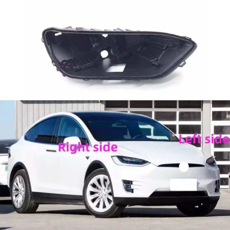 For Tesla model X 2016 2017 2018 2019 2020 2021 2022 2023 headlight base headlamp House headlight black back rear shell