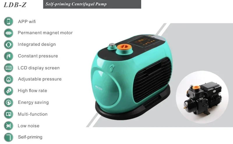 33 LDB 6.5-20 Z ligent Inverter Pump LDB series 1100 W 1.5 Smart self-priming Centrifugal Water Pump with PMSM motor WIFI