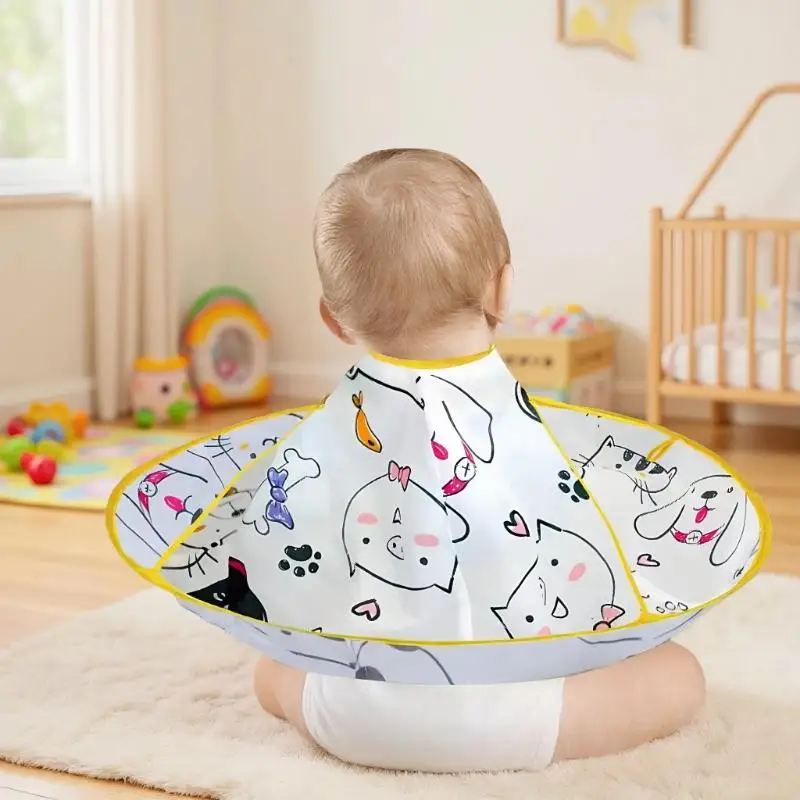 

Child's Hairdresser Apron; Foldable Vibrant Salon Hair Cutting Umbrella Cape.