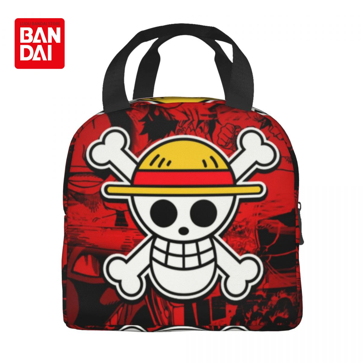 Custom Anime One Piece Lunch Bag Women Thermal Cooler Insulated Lunch Boxes for Adult Office