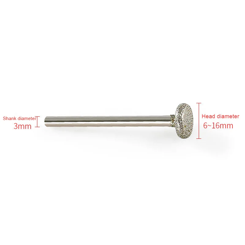 6 Stück Dremel Zubehör Schleifköpfe Fräser 3mm Schaft Jade Stein Schnitz- Polier- und Gravierwerkzeuge – Detail 3