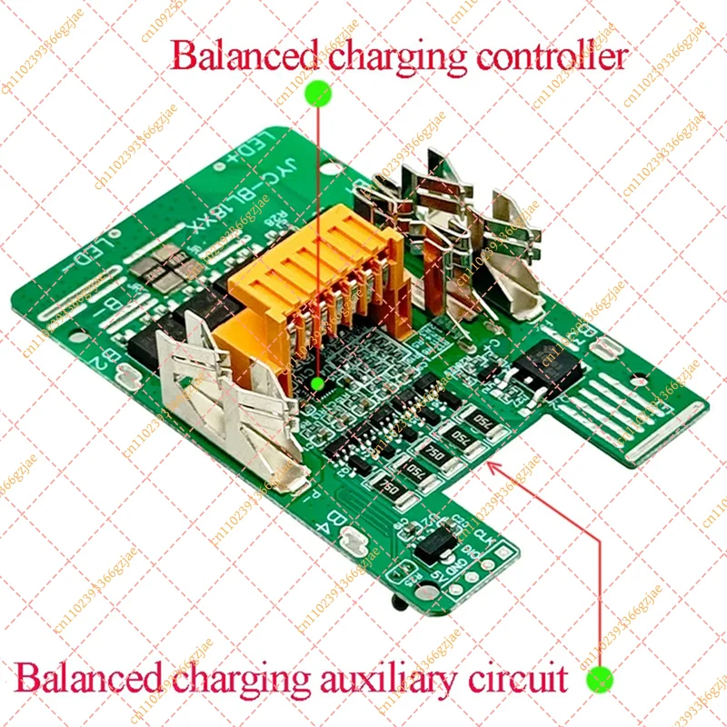 FY XB-BL1830 Lithium Battery PCBA BMS Charging Protection Circuit Board For 18V Li- Battery BL1860 Control Board - view 4