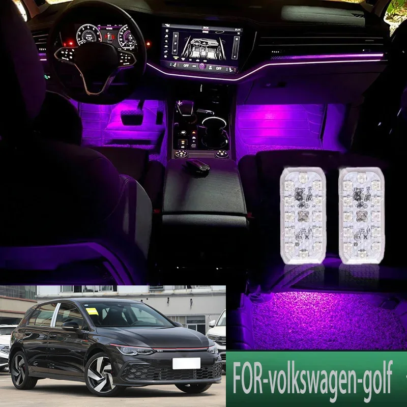 

FOR Volkswagen-golf LED Car Interior Ambient Foot Light Atmosphere Decorative Lamps Party decoration lights Neon strips