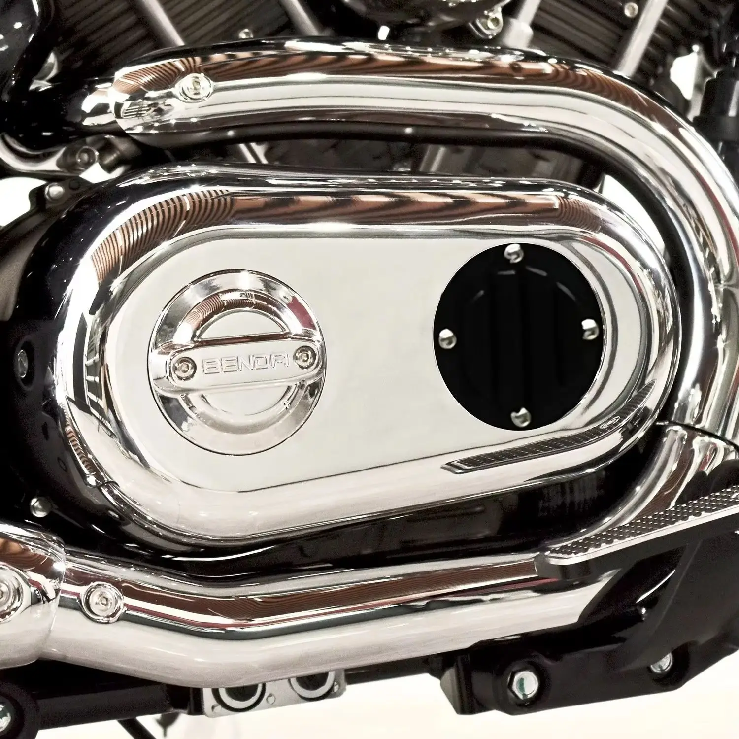 For Benda Chinchilla 350, special modification accessories for the electroplated clutch cover clutch cover