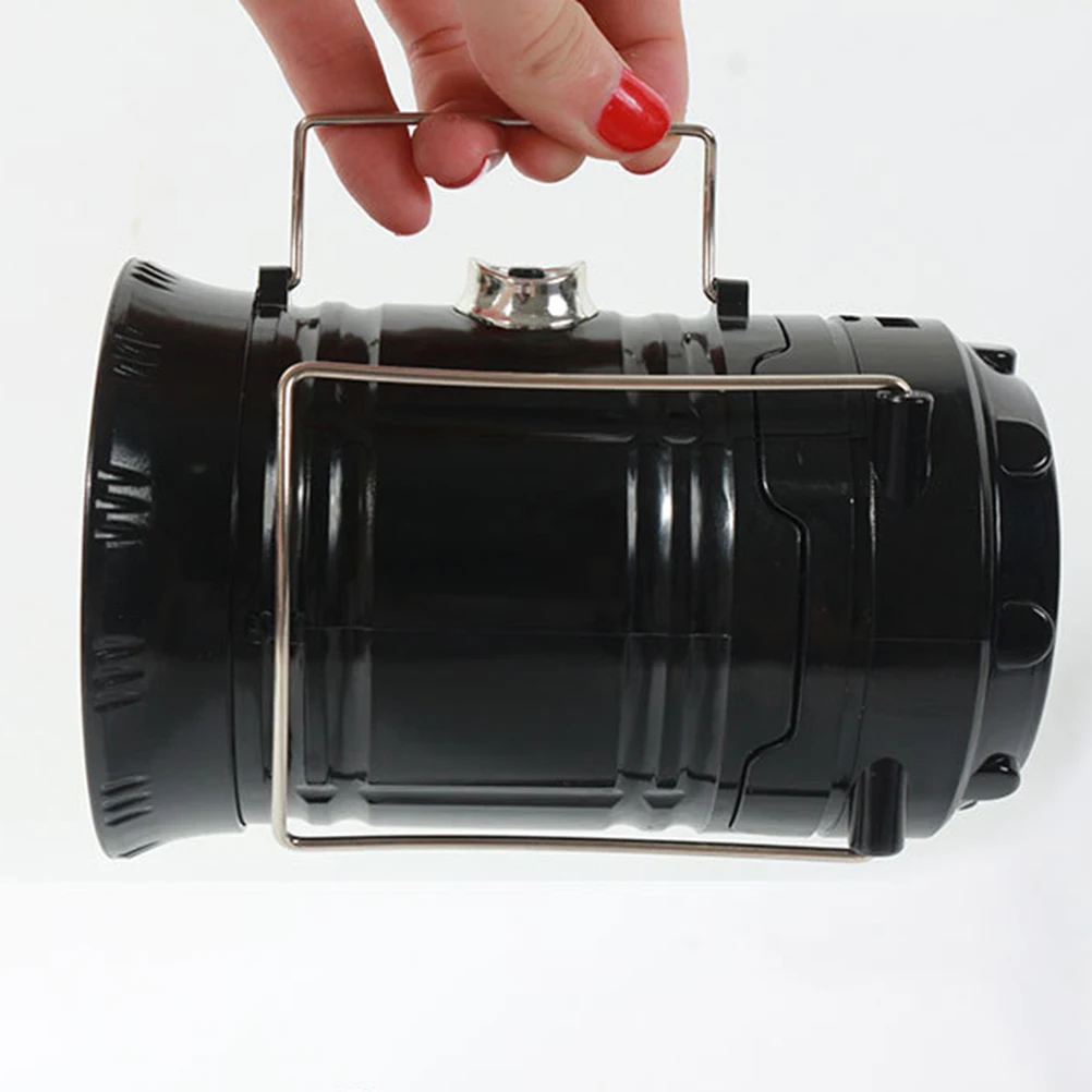 

1Pcs Solar Camping Lantern LED Outdoor Light USB Charging High Brightness Multifunction Tent Emergency Lamp for Hiking Trips