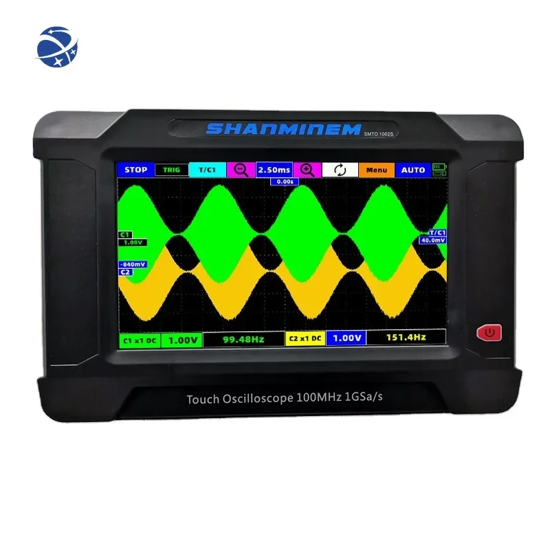 SMTO1002 1GMhz Oscilloscope 2 Channels Bandwidth 100MHz Osciloscopio