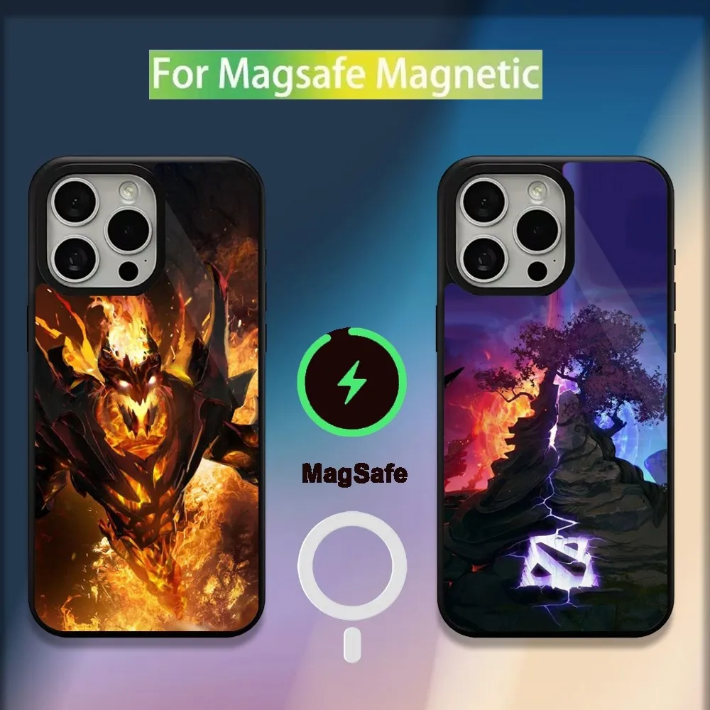 

D-Dota 2 Cool Game Phone Case For iPhone 16,15,14,13,12,11,Plus,Pro,Max,Mini Magsafe Magnetic Wireless Charging