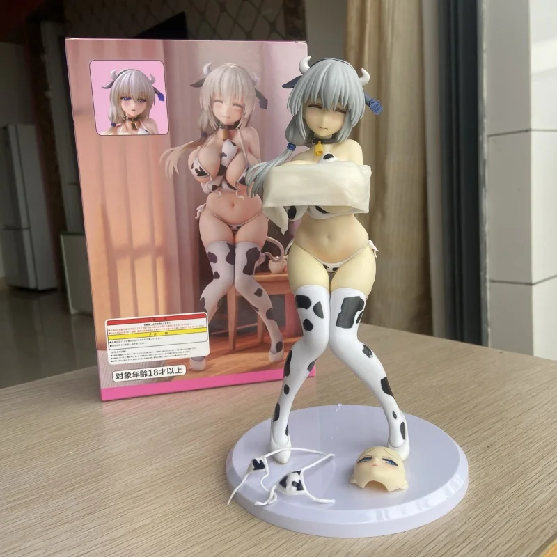 22cm Uzaki-Chan Wa Asobitai! Tsuki Uzaki Sexy Anime Girl Figure Dreamtech Cow Pattern Bikini Action Figure Adult Model Toys Gift