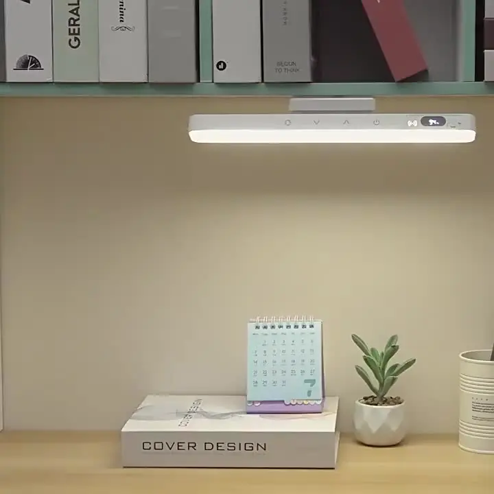 Touch Table Lamp Magnetic Desk Lamp Bulit-in Rechargeable Battery for Reading Cabinet Mirror Bedside Rechargeable Night Lights
