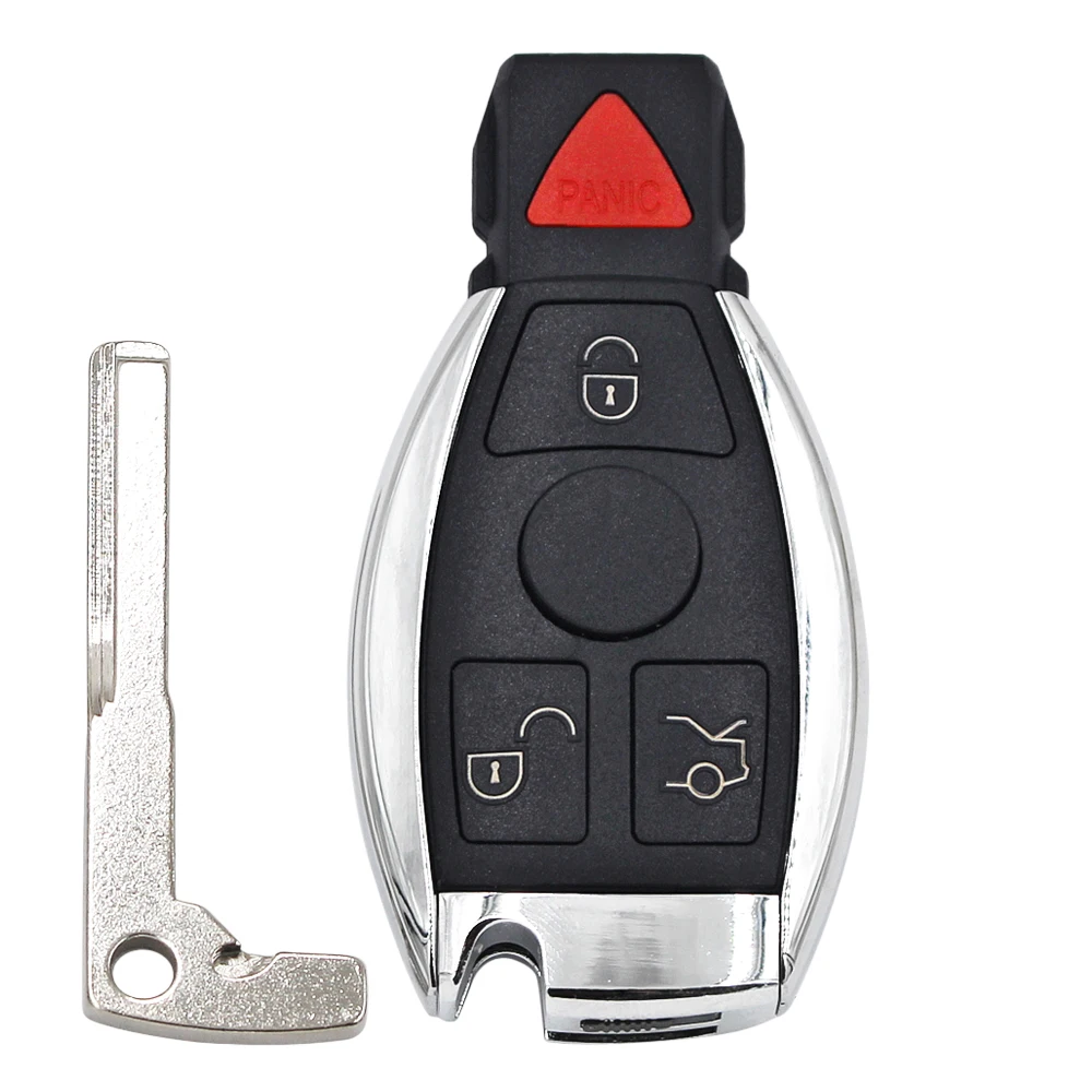 Keyless entry car key shell case 2/3/4buttons for Mercedes Benz Year 2000+ A B E C S W203 W204 BGA/NEC remote blank replace