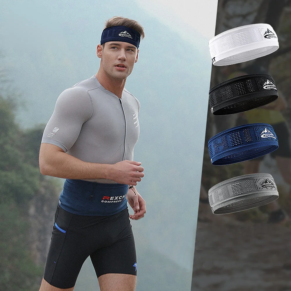 1Pcs Summer Breathable Mesh Hairband Outdoor Sport Fitness Absorb Sweat Headband Ultra-light Men Women Yoga Exercise Sweatband