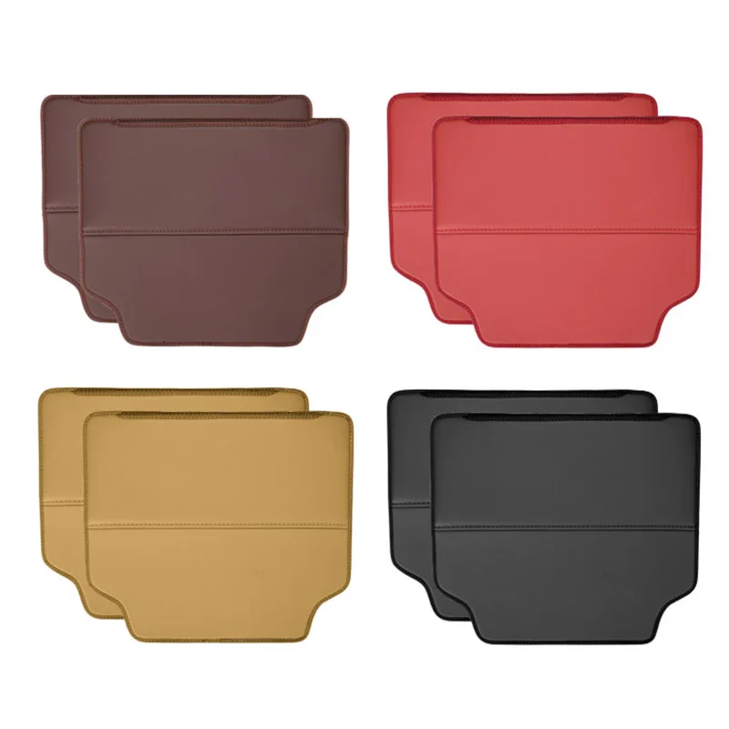 2pcs for HongQi E-HS9/H9/HS5/HS7/H5 Seat kick pad Leather decoration Waterproof and easy to clean EHS9