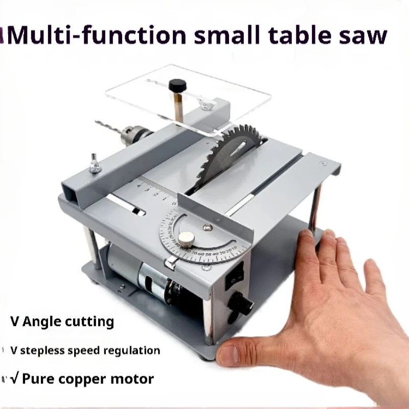 Multi-function Table Saw Woodworking Small Desktop PCB Cutting Machine DIY Model Cutting Tool