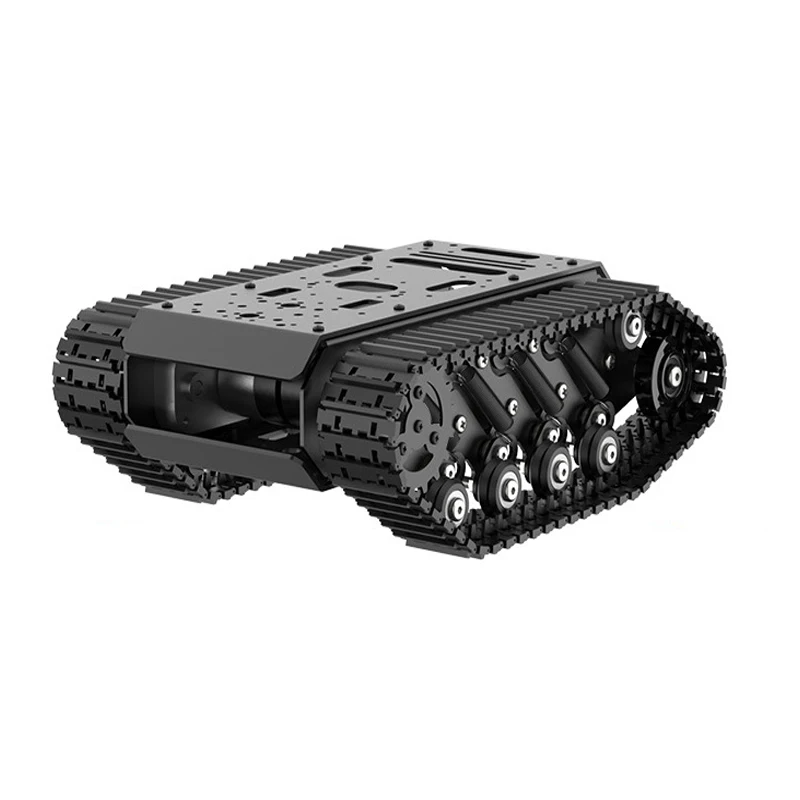 10KG Load Strong Shock Absorption Tank Chassis with Motor Suspension All Metal Tank Robot Kit Coding Motor Intelligent Robot Car