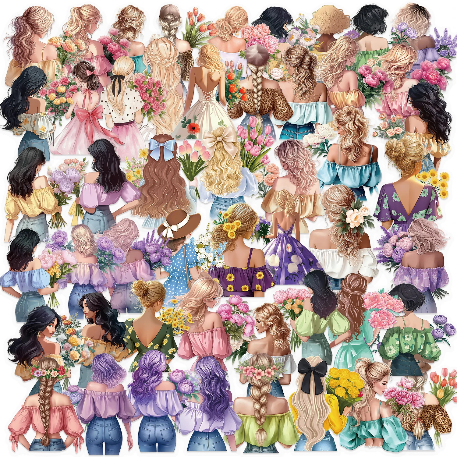 50Pcs Flower Girl T… - image