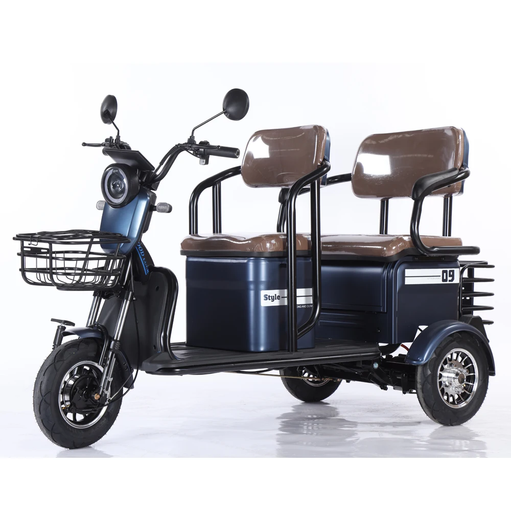 

New 48v 60v 500w 800w Electric Tricycles Open Body Three-Wheeled Trike at an Price