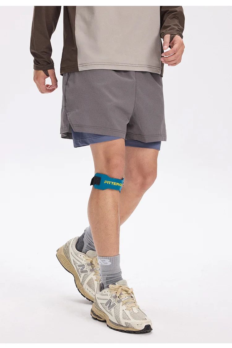 Unisex 2-in-1 Laufshorts Schnelltrocknend Fitness-Shorts Doppelschichtige Kompressions-Laufhose Sportliche Fitness-Jogging-Shorts – Detail 14