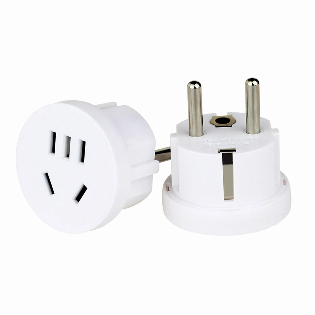 

1pc 4.8Mm Eu Adapter European Standard Converter Socket Compact Lightweight Portable Plug Play Hot Swap For Travel