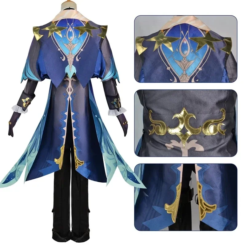 Game Genshin Impact Neuvillette Cosplay Genshin Impact Costume Fashion Uniforms Halloween Carnival Party Role Playing Costume