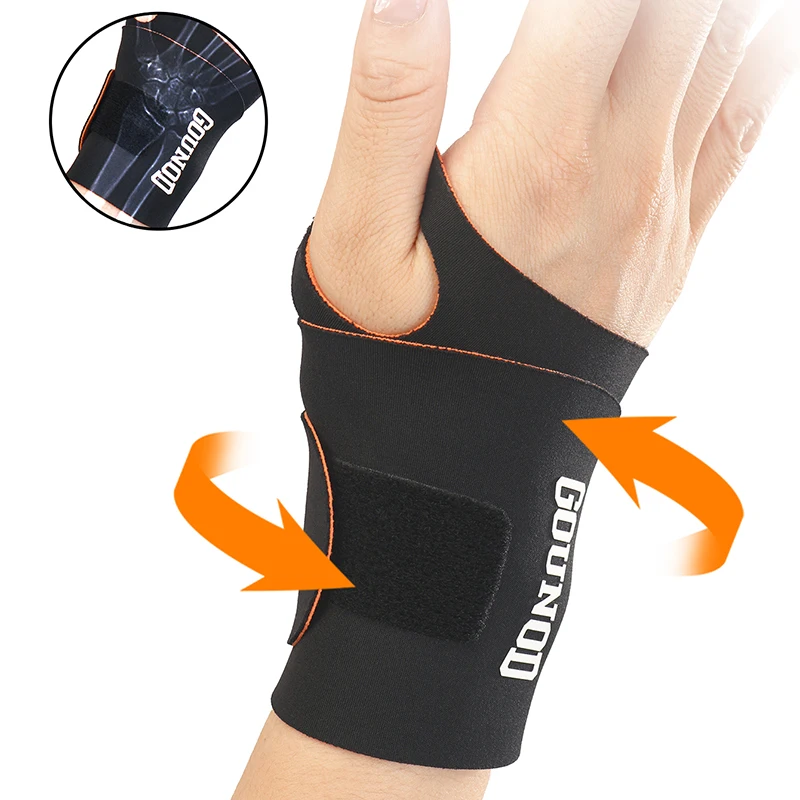 Elastic Wristband Anti-Sprain Wrist Brace Compression Wrist Joint Fixation Brace Support Gloves Palm Protector Fitness Sports