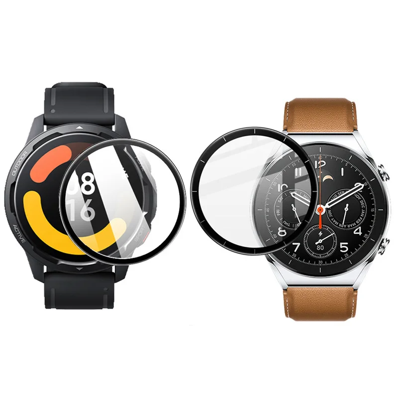 ثلاثية الأبعاد منحني لينة حافة واقية فيلم غطاء كامل حماية ل شاومي ساعة S1 نشط الرياضة حامي الشاشة الذكية اكسسوارات