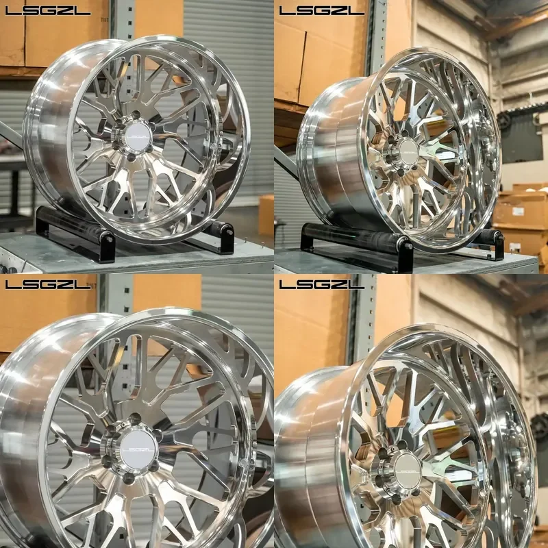 

i Lsgzl Forged Alloy Deep Dish Lip Rim18-30 Inch Car Wheel 8x180 8x165.1 6x139.7 Custom for Silverado F150 Pickup Truck