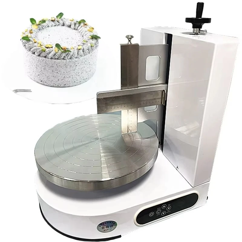 

Semi-automatic cake icing machine cake paste coating machine household manual cake smoothing machine