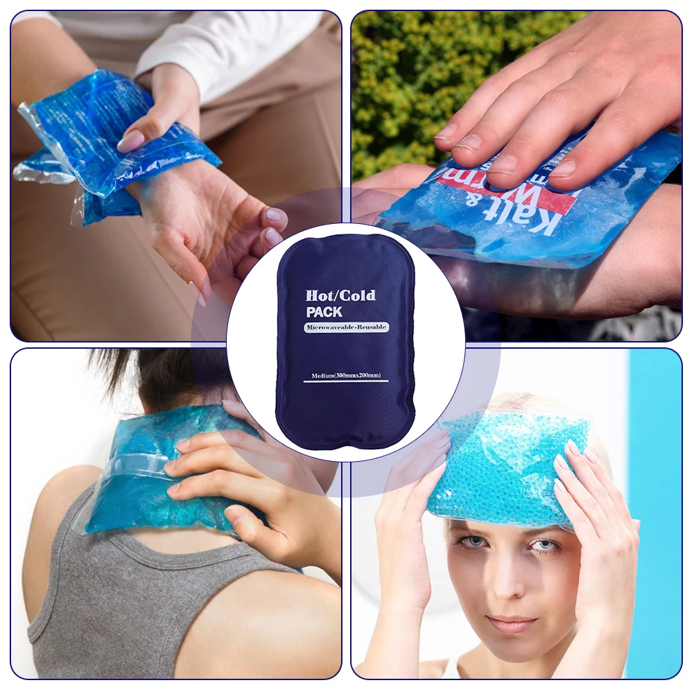 Reusable Hot/Cold Ice Packs Insulation Organizer Cold Gel Cooling Bag For Injuries Professional Knee Ice Pack For Sports