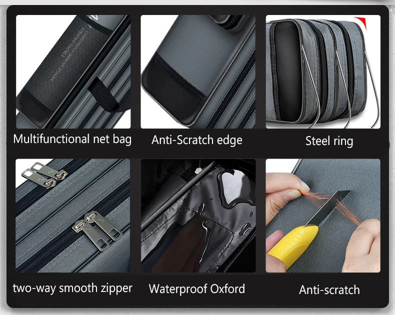 Wasserdichte Angelruten-Tasche 2/3/4-lagig Dick Oxford Angelruten-Taschen 120cm Angelruten-Werkzeug-Aufbewahrungstasche Große Kapazität Pesca – Detail 14