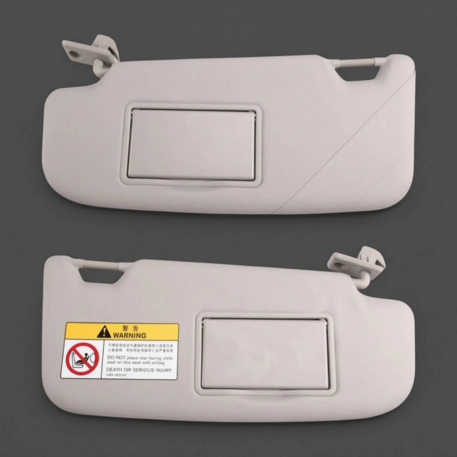 Car Sun Visor with Mirror Replacement Sun Visor with Mirror Auto Part Passenger Side Long-Lasting for DIY Mechanics